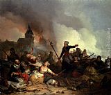 Strijdtoneel met Kenau Simons Hasselaar by Ferdinand de Braekeleer